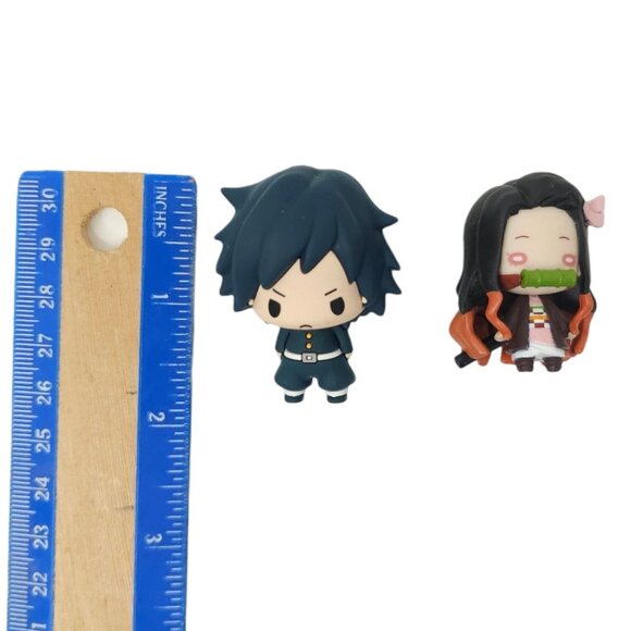 Giyu Tomioka Nezuko Kamado Demon Slayer: Kimetsu no Yaiba Mini Figurines Anime - Picture 7 of 15